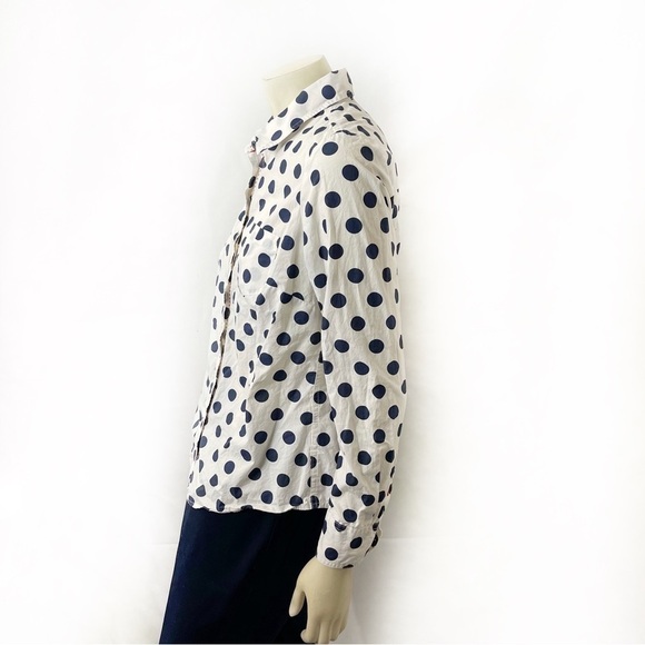 Boden Button Down The Classic White Navy Blue - Picture 4 of 8